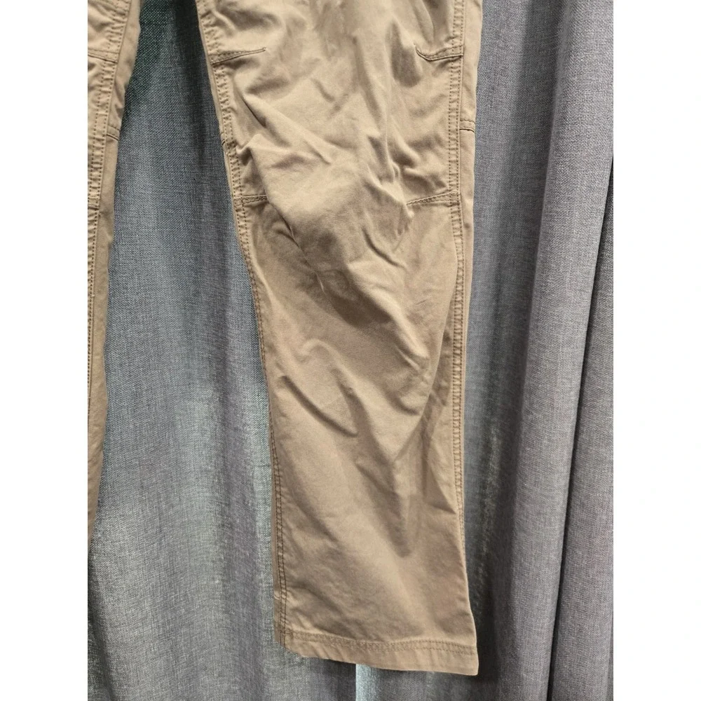 L.L.Bean Riverton Pants Mens 33x30 Brown Canvas Hiking Trail Outdoor Utility